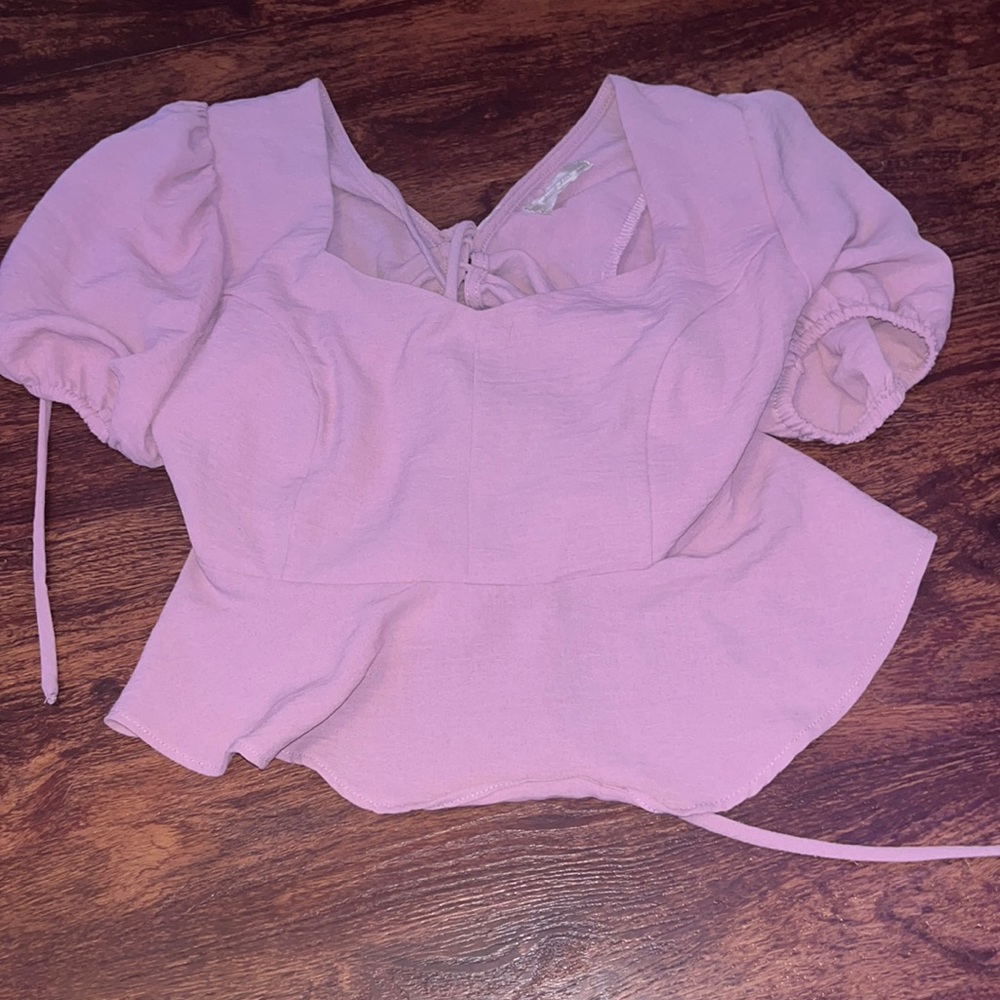 pink altar’d state cropped back tie size medium great condition worn once